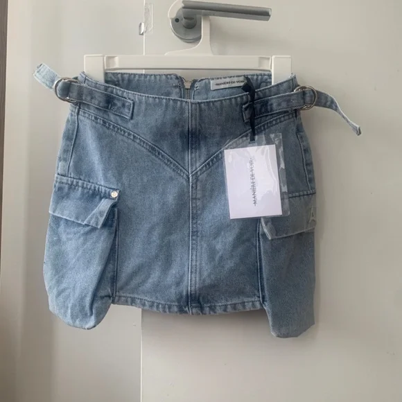 MANIERE DE VOIR DENIM CARGO CORSET AND MINI SKIRT - Picture 4 of 6